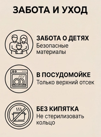 Тарелочка с термоложкой и термовилкой на присоске арт.139 Бусинка                                    купить в Саратове