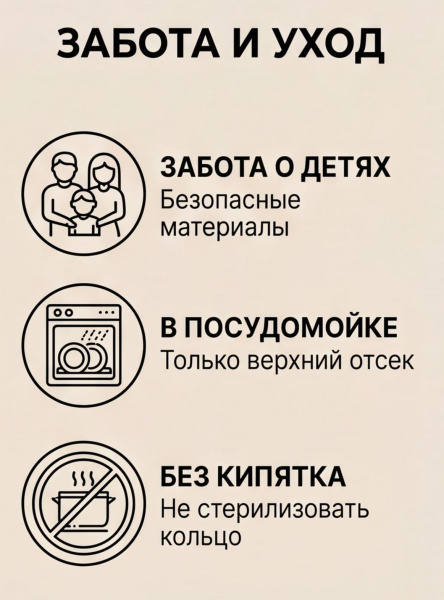 Тарелочка с термоложкой и термовилкой на присоске арт.139 Бусинка                                    купить в Саратове