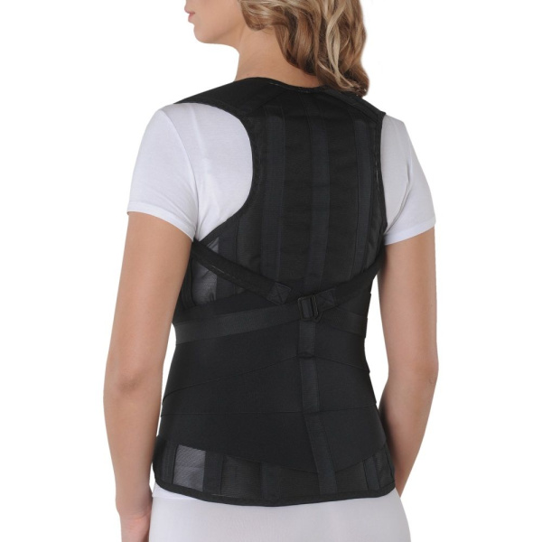 Корсет грудо-поясничный Б-504 рост 165-175см №3 черный купить в Саратове