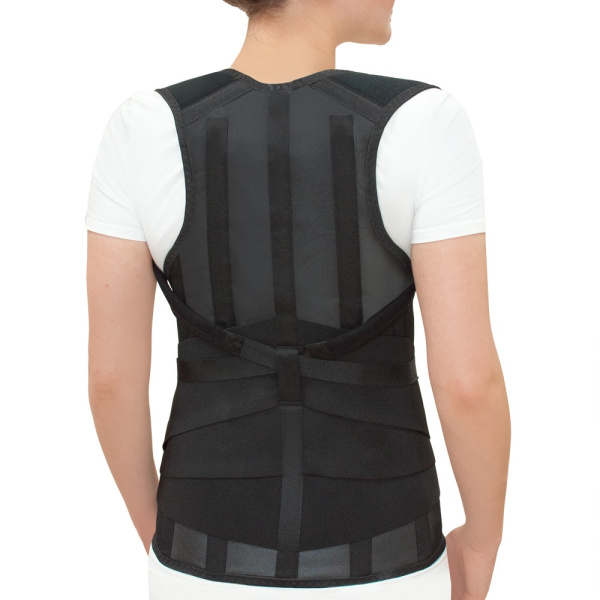 Корсет грудо-поясничный Б-504 рост 165-175см №3 черный купить в Саратове